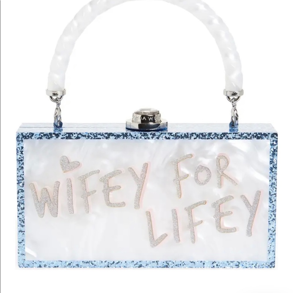 Sophia Webster Cleo Wifey For Lifey Box Clutch